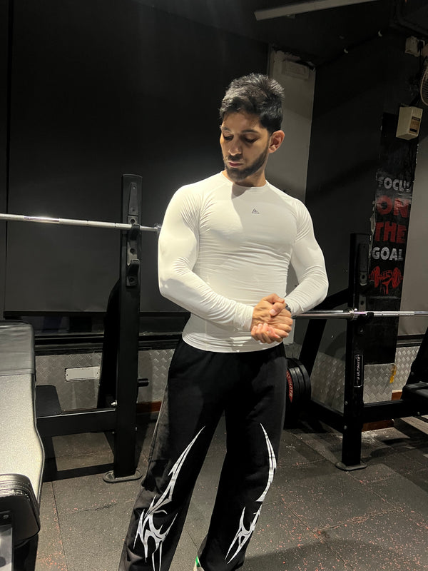 Core Compression T-Shirt Full sleeve White