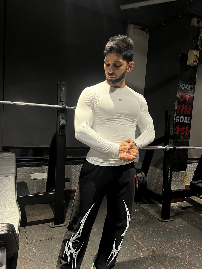 Core Compression T-Shirt Full sleeve White