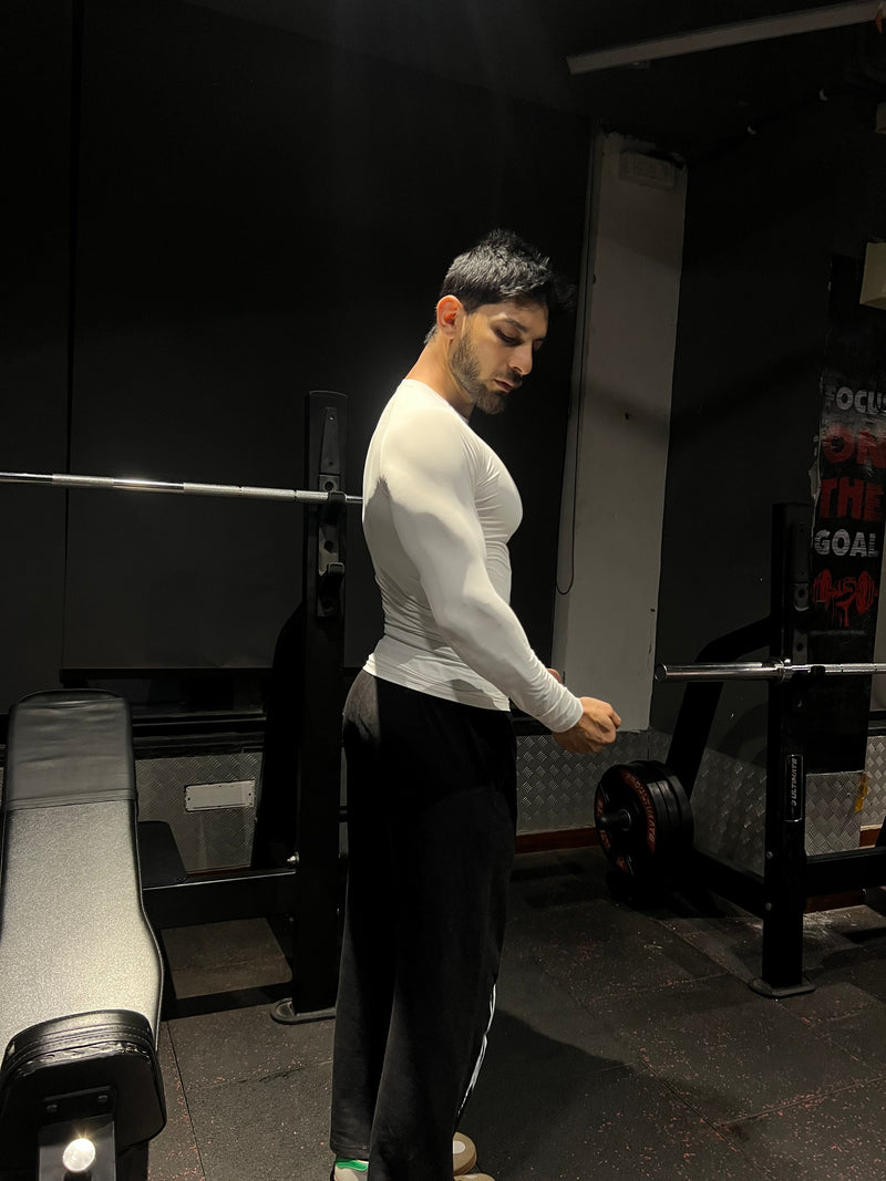 Core Compression T-Shirt Full sleeve White