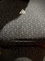 Compression T-Shirt Grey Block Print