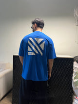 MEN'S SOLID OVERSIZE T-SHIRT- BLUE