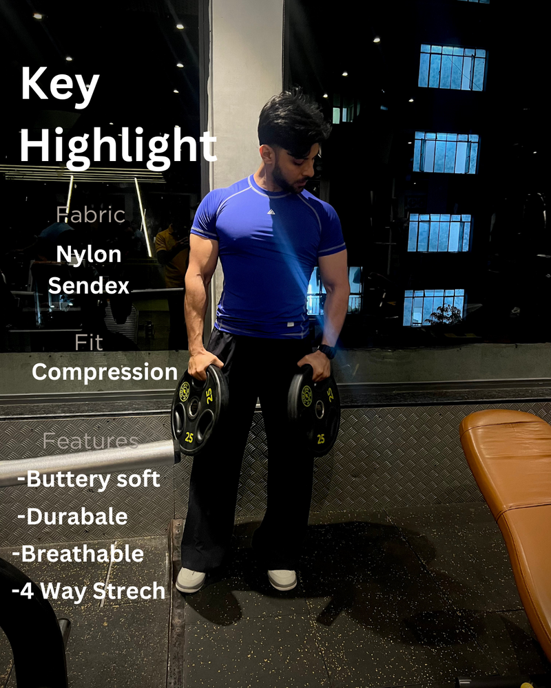Compression T-Shirt Royal Blue