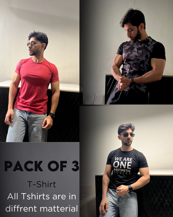Men’s T-Shirt -Pack of 3 WER1