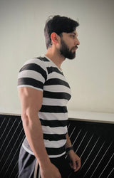 Strip T-Shirt White/Black