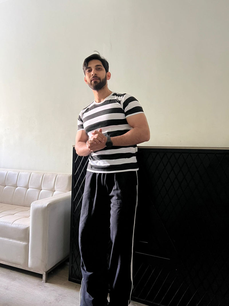 Strip T-Shirt White/Black