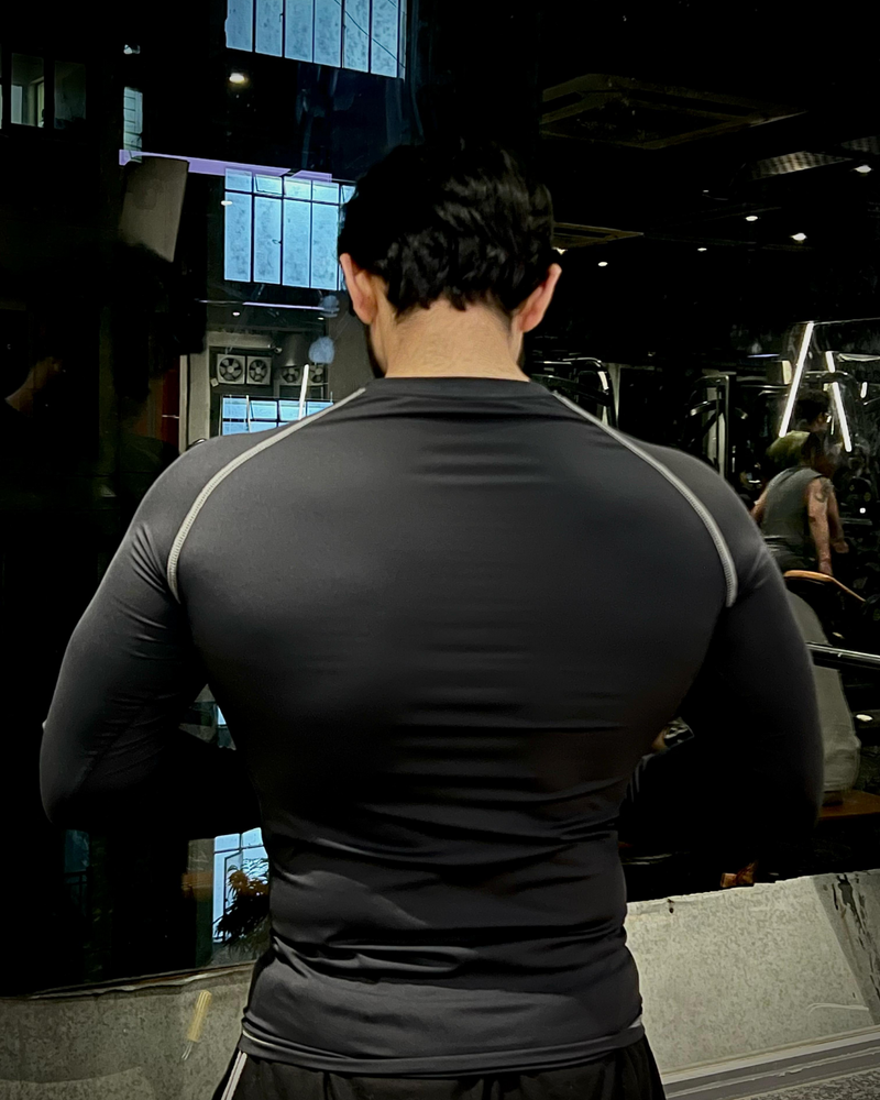 Compression T-Shirt  Black Full Sleeves