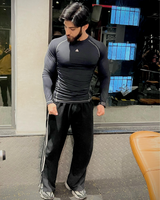 Compression T-Shirt  Black Full Sleeves