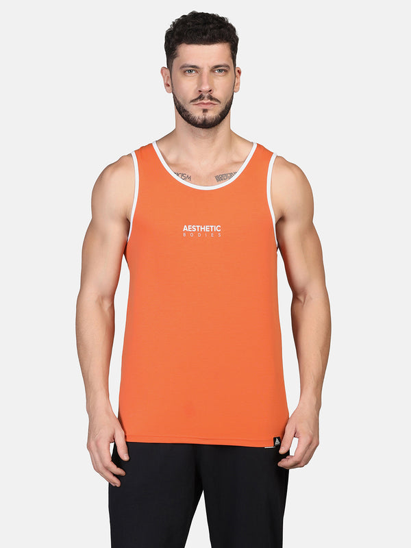 Men Classic Stringer (Orange)