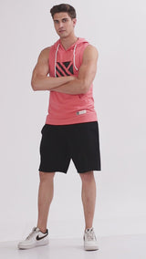 MEN'S ESSENTIAL HOODIE STRINGER- PINK