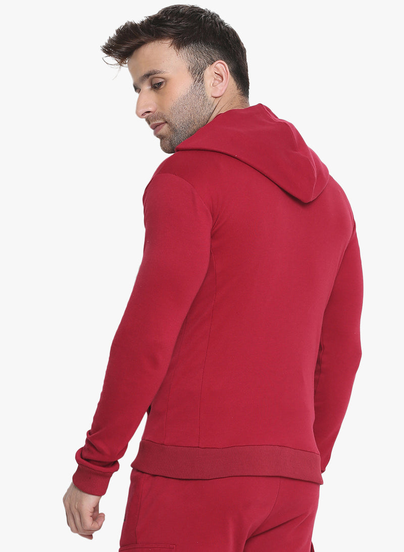 Men's Hoodie Jacket - Red