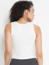 Women Vest Active Wear TOP (WHITE)