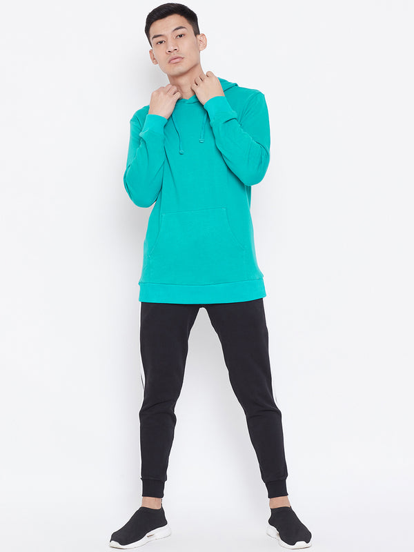 Solid Hoodie Jacket - Sea Green