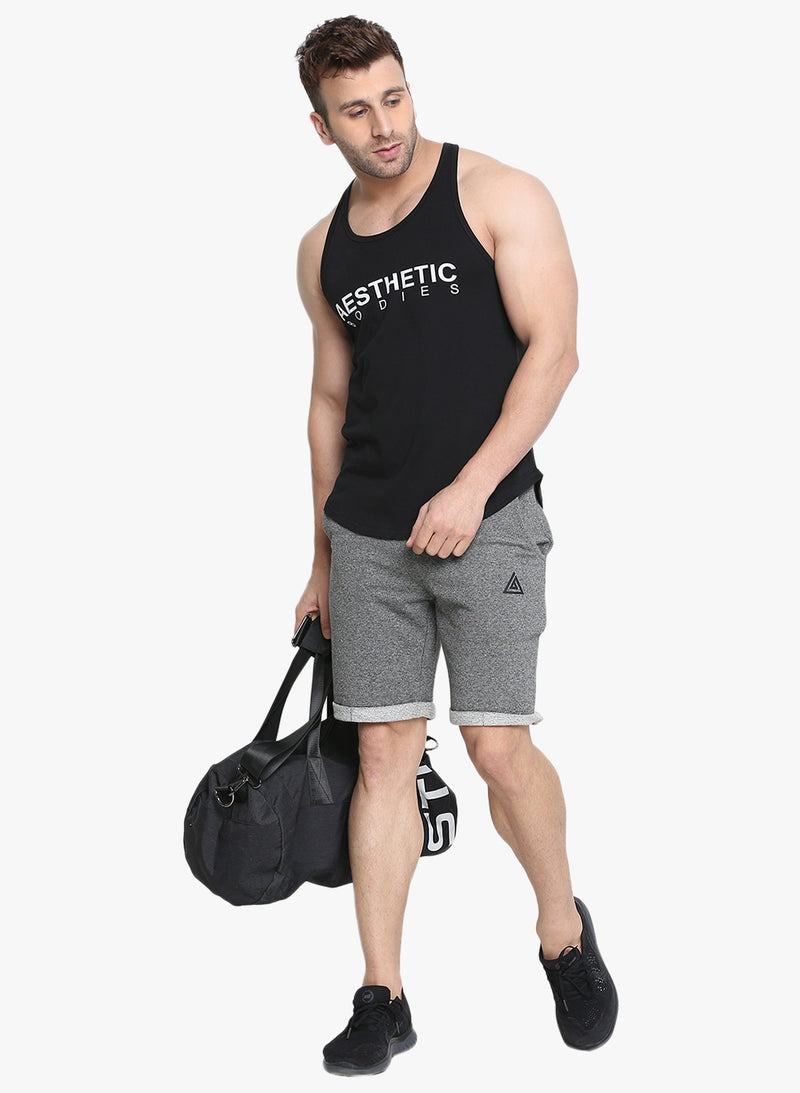 Men's  Printed Stringer - Black