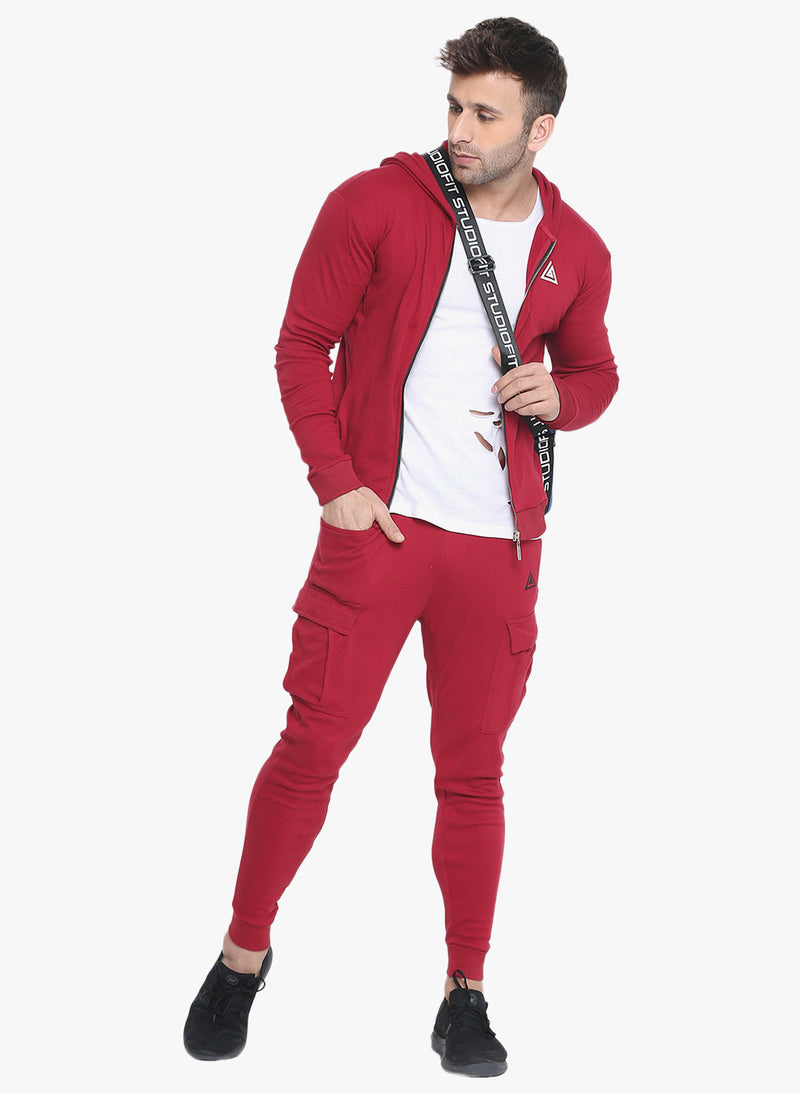 Men's Hoodie Jacket - Red