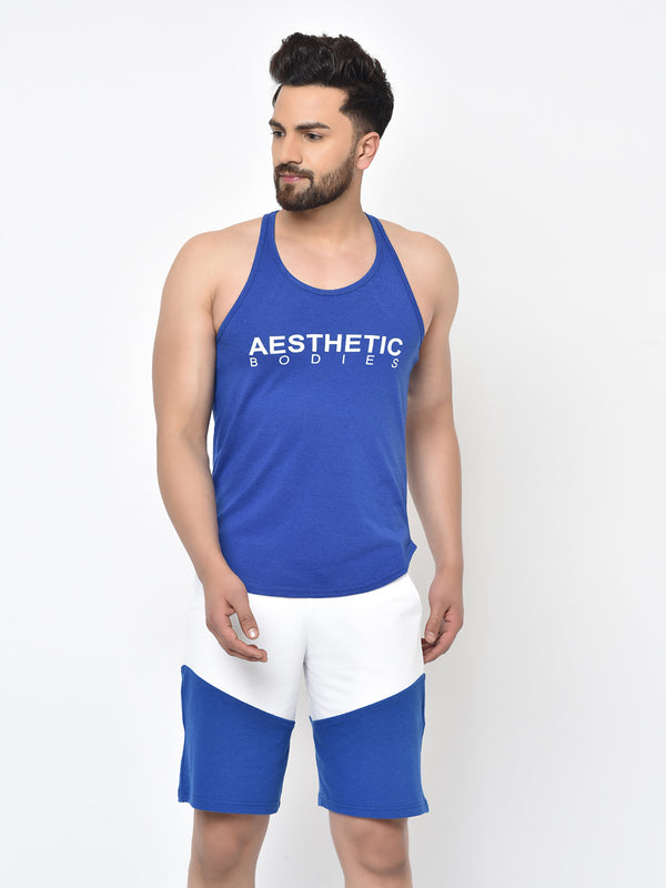Men's  Printed Stringer- Blue