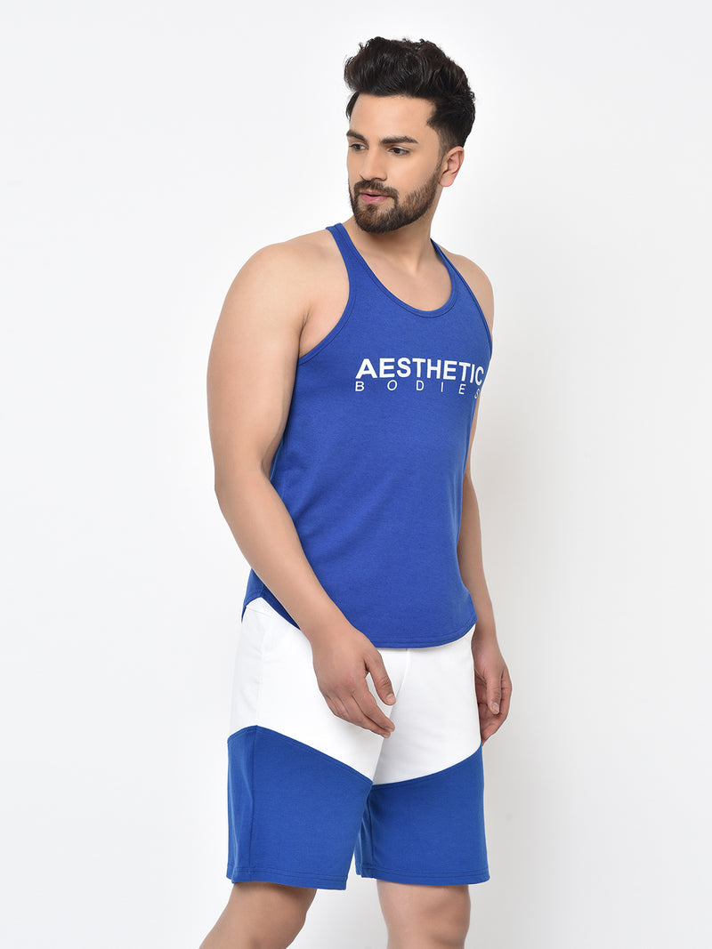 Men's  Printed Stringer- Blue