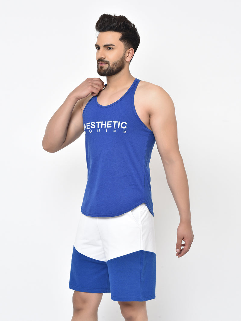 Men's  Printed Stringer- Blue