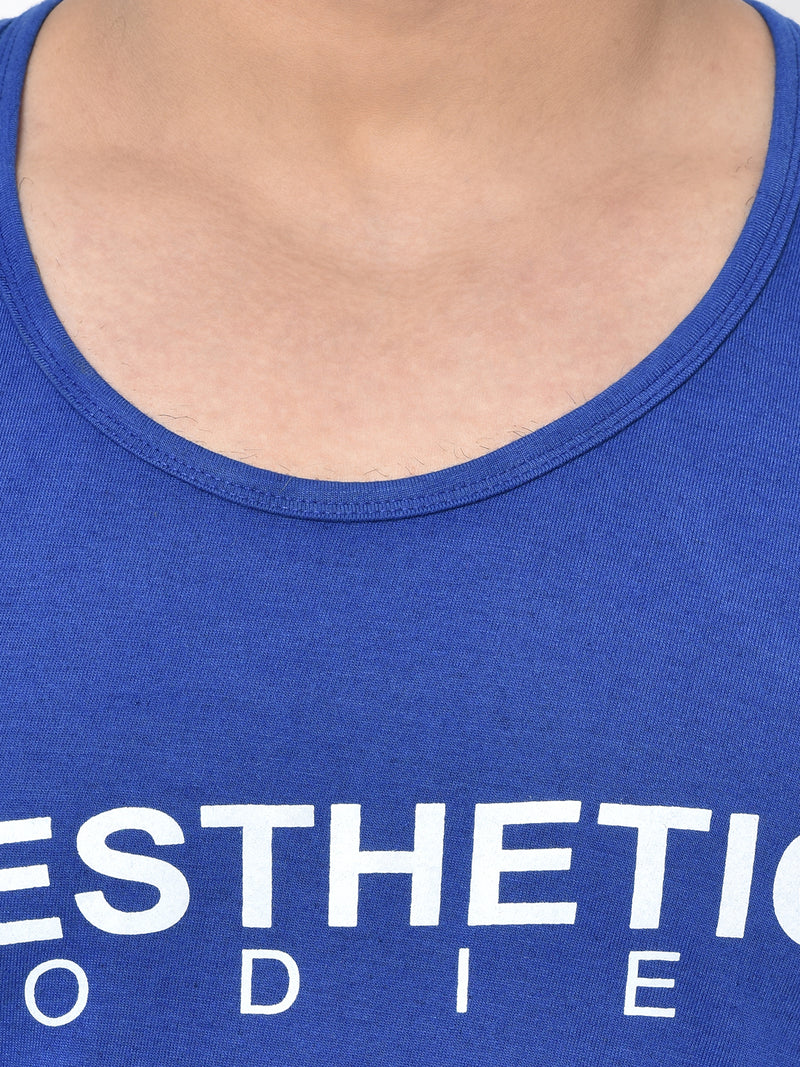 Men's  Printed Stringer- Blue
