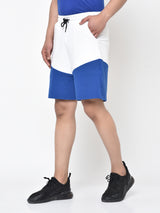 Colour Block Shorts-Blue