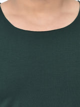 Olive Men Round Neck T-Shirt