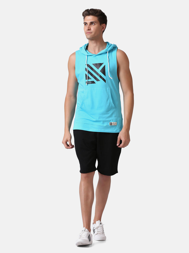 MEN'S ESSENTIAL HOODIE STRINGER- LIGHT BLUE