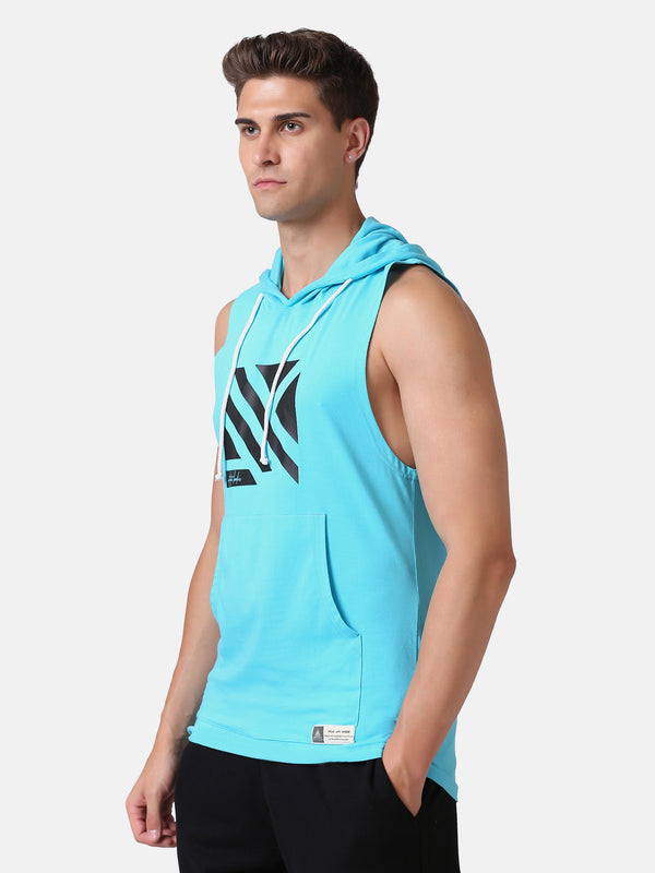 MEN'S ESSENTIAL HOODIE STRINGER- LIGHT BLUE