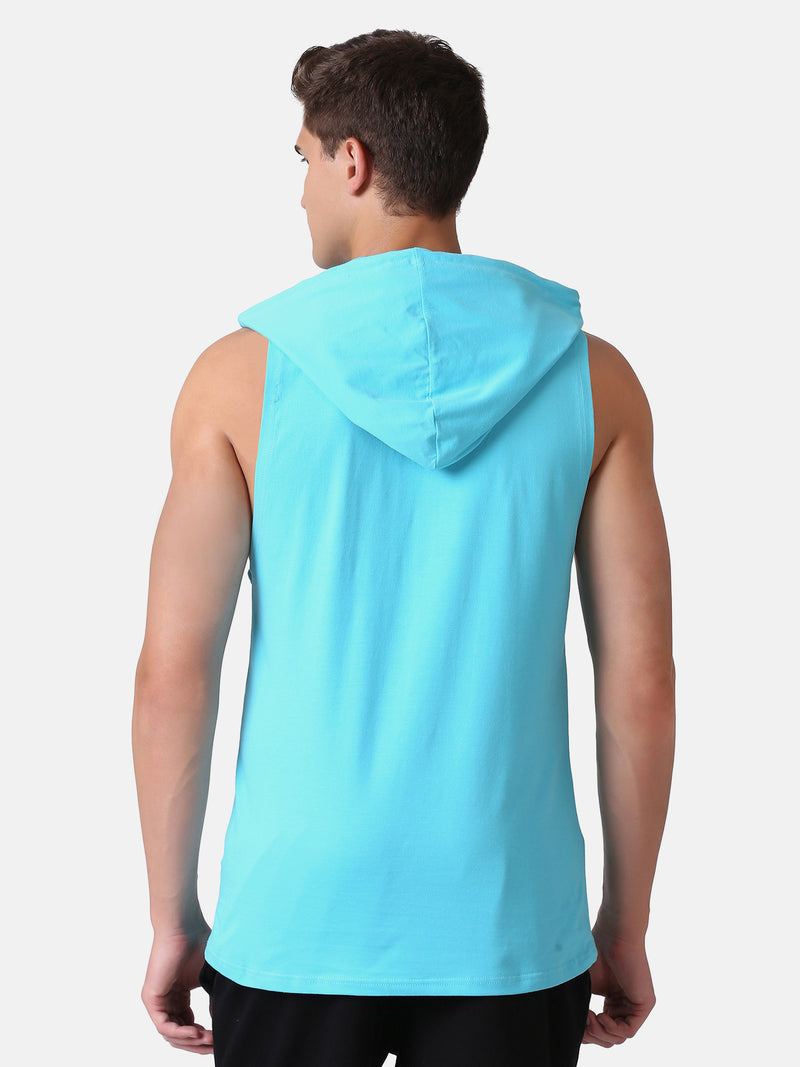 MEN'S ESSENTIAL HOODIE STRINGER- LIGHT BLUE