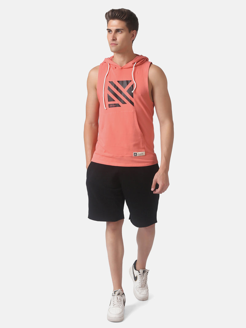 MEN'S ESSENTIAL HOODIE STRINGER- PINK