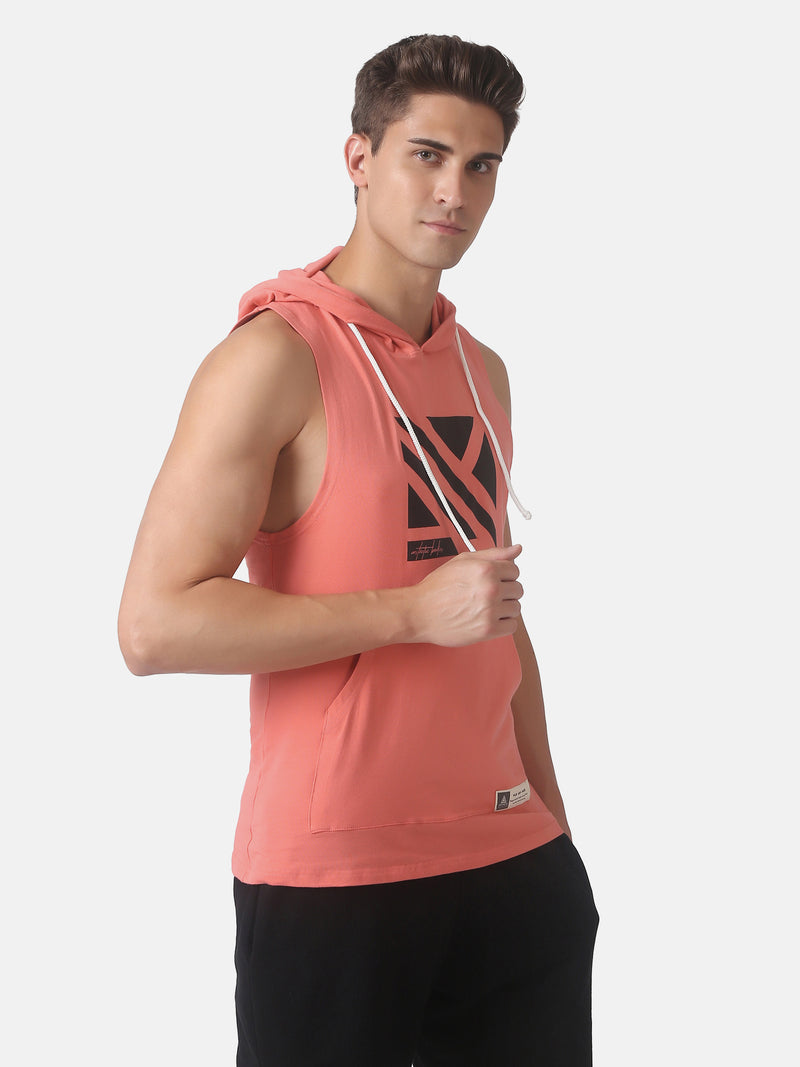 MEN'S ESSENTIAL HOODIE STRINGER- PINK