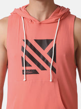 MEN'S ESSENTIAL HOODIE STRINGER- PINK