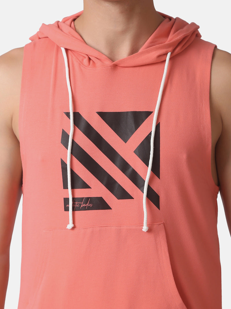 MEN'S ESSENTIAL HOODIE STRINGER- PINK