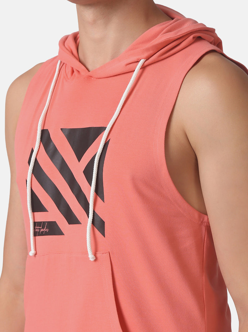 MEN'S ESSENTIAL HOODIE STRINGER- PINK