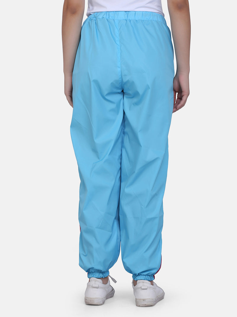 Women's Retro Track Pant- Sky Blue