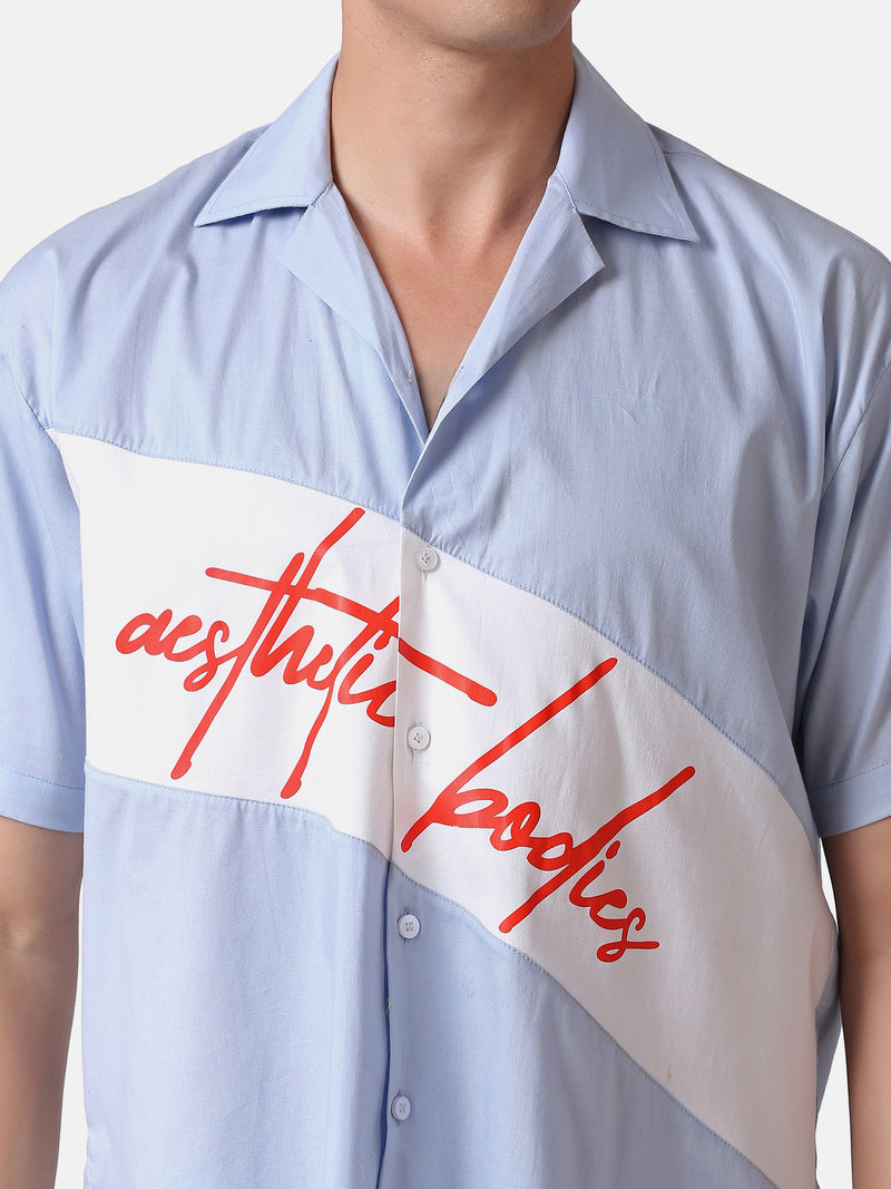 MEN'S VINTAGE OVERSIZE COLOUR BLOCK SHIRT