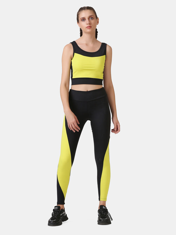 POWER BLOCK CO ORDS (BLACK & YELLOW)
