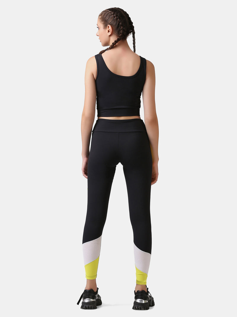 POWER BLOCK CO ORDS (BLACK & YELLOW)