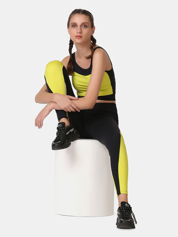 POWER BLOCK CO ORDS (BLACK & YELLOW)