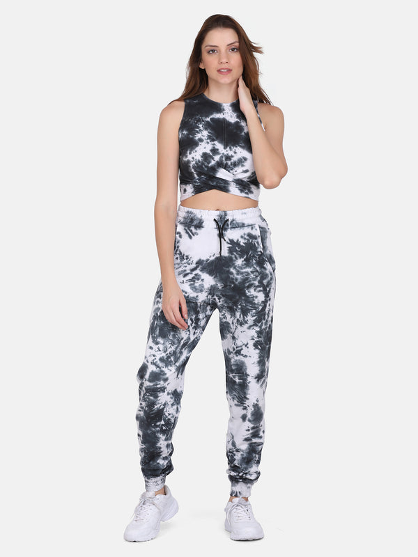 TIE Dye CO ORDS SET(JOGGER) -BLACK & WHITE