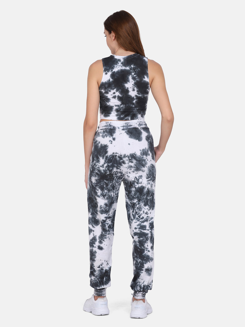 TIE Dye CO ORDS SET(JOGGER) -BLACK & WHITE