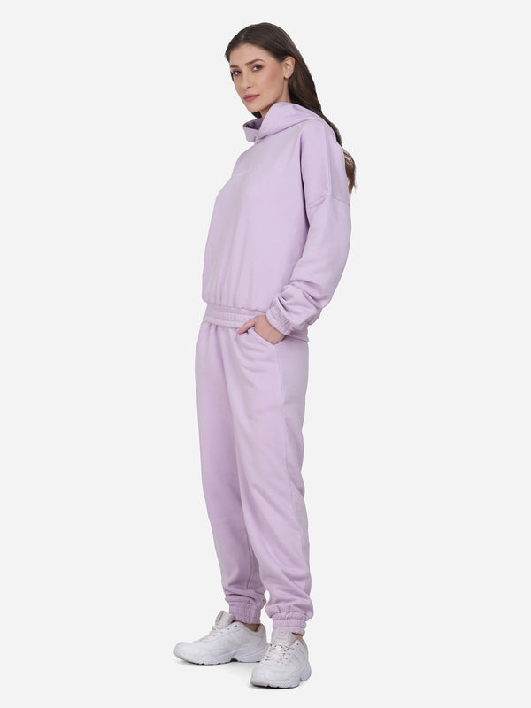 Women Elegant Lilac Solid Co Ord's