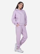 Women Elegant Lilac Solid Co Ord's