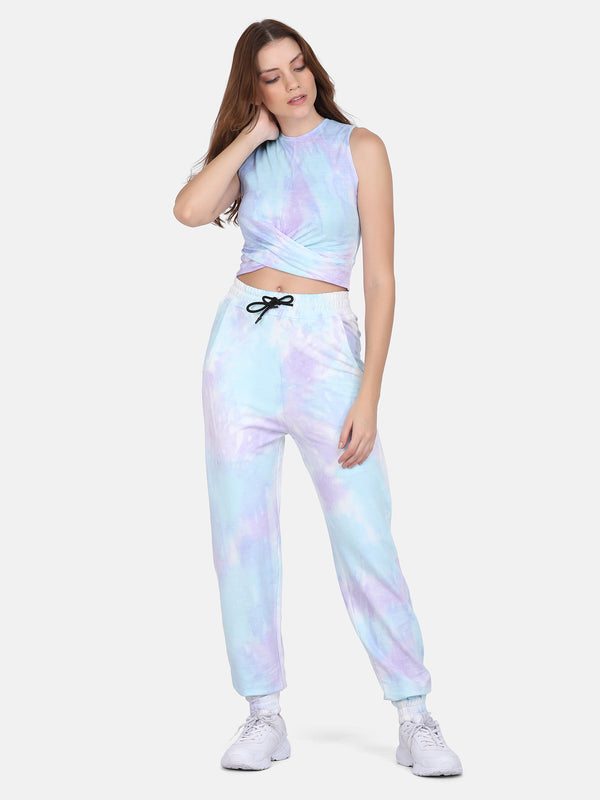 TIE Dye CO ORDS SET(JOGGER) -BLUE & PURPLE