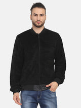 Men's Bomber Jacket- BLACK