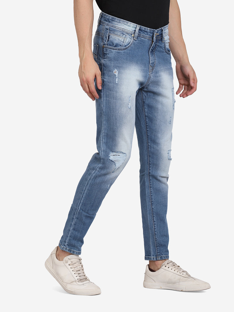 Men's Distressed Regular Fit Jeans
