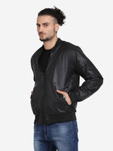 Men's Bomber Jacket- BLACK