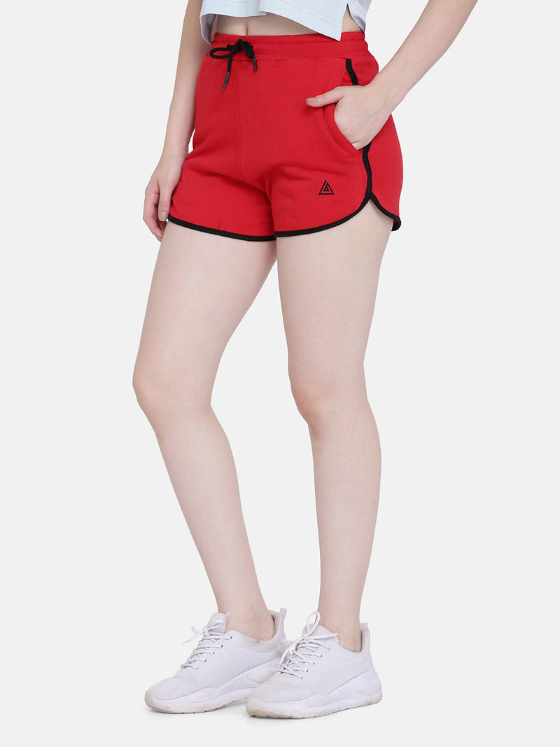Women’s Sports Shorts-Red