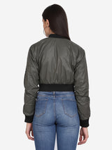 WOMEN'S BOMBER JACKET- OLIVE