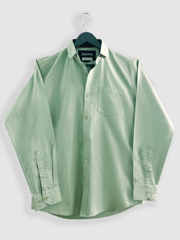 Solid Shirt - Apple Green